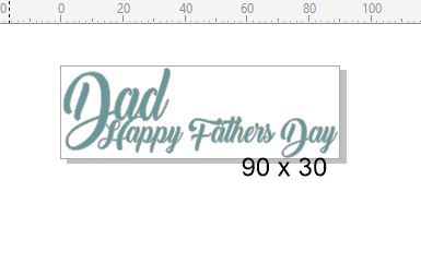 DAD Happy fathers day  RUBBER ONLY  for use with stamping platfo